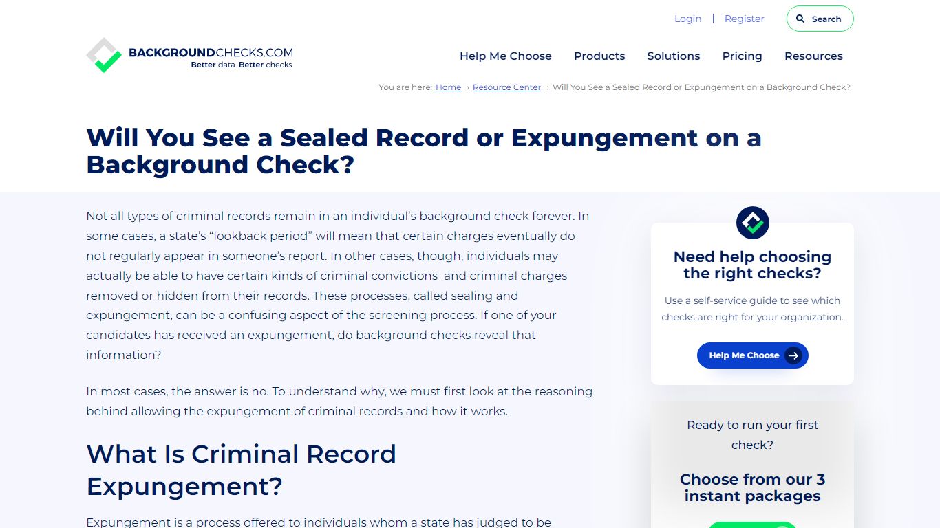 Will You See a Sealed Record or Expungement on a Background Check?