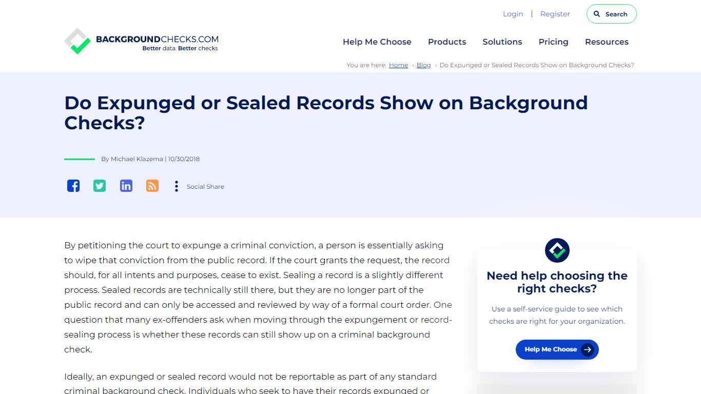 Do Expunged or Sealed Records Show on Background Checks?